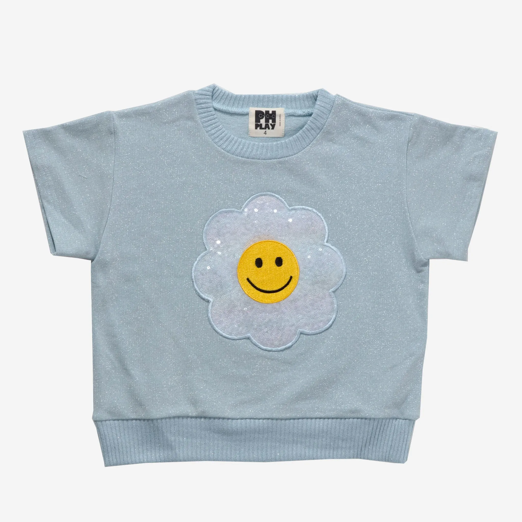 Metallic Daisy Sweatshirt Set