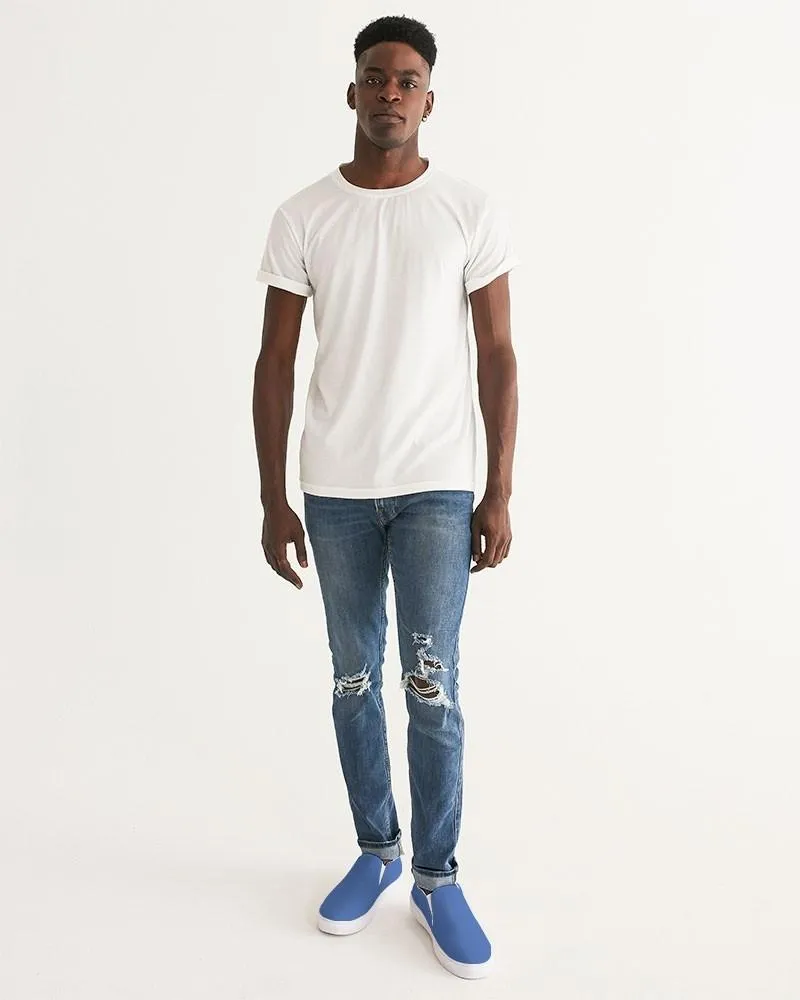 Midtone Blue Slip-On Canvas Sneakers | Men's | C80M60Y0K0