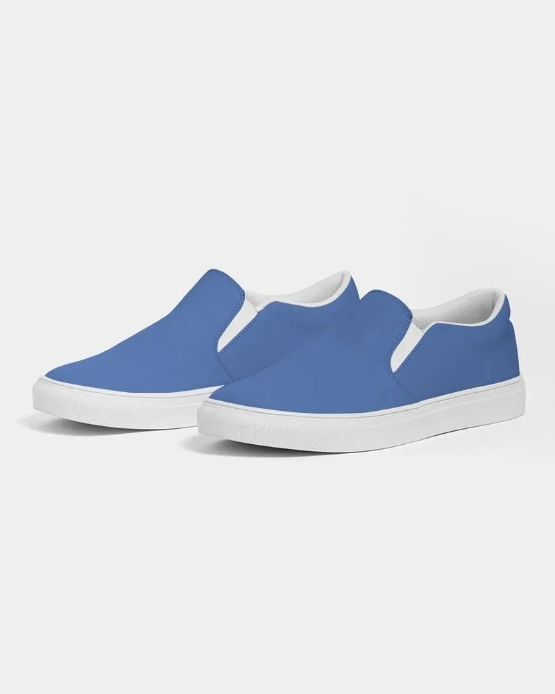 Midtone Blue Slip-On Canvas Sneakers | Men's | C80M60Y0K0