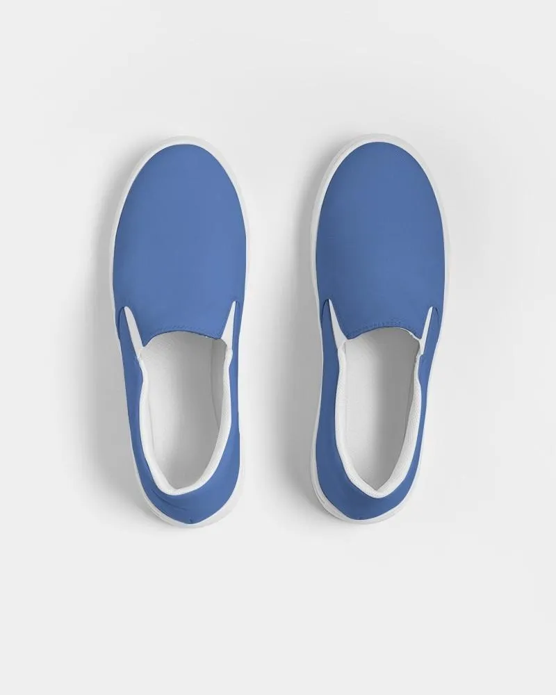 Midtone Blue Slip-On Canvas Sneakers | Men's | C80M60Y0K0