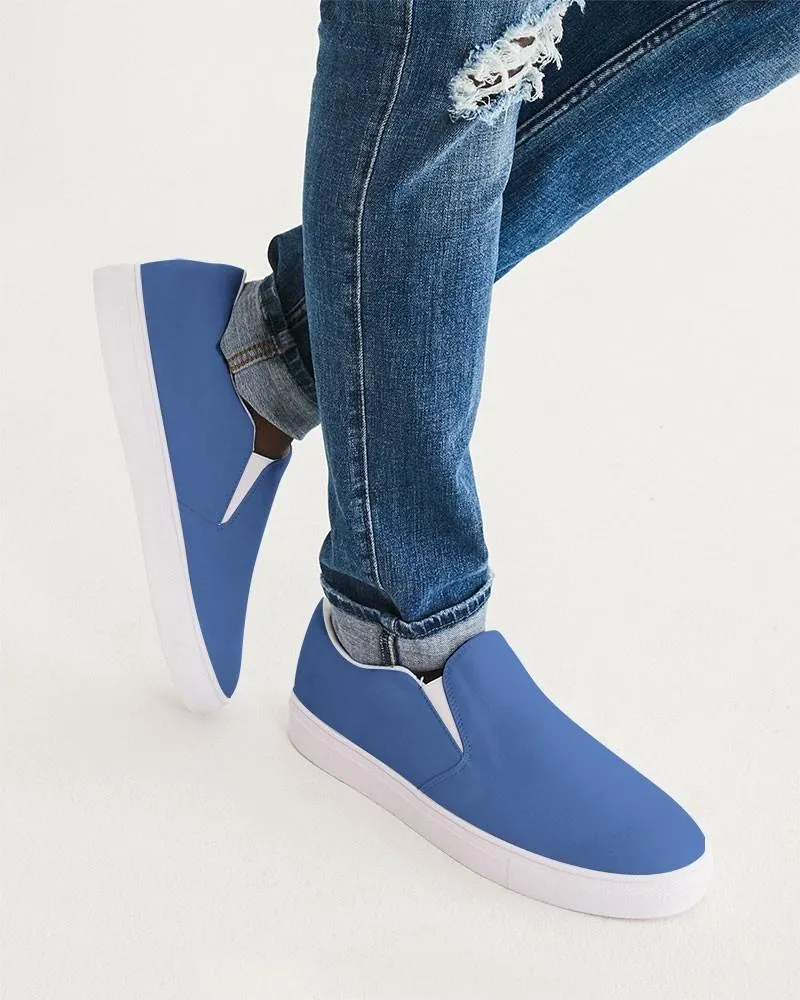 Midtone Blue Slip-On Canvas Sneakers | Men's | C80M60Y0K0