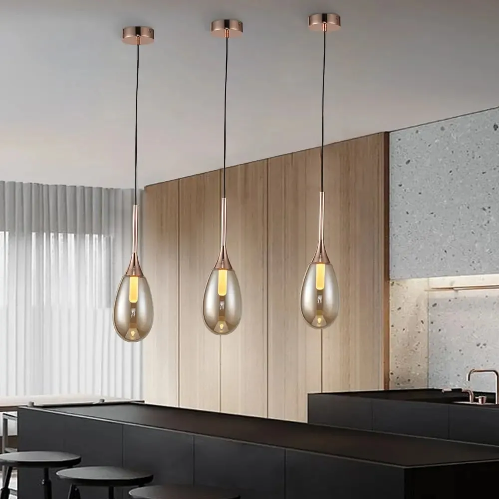 Modern Gold Glass Ball Light