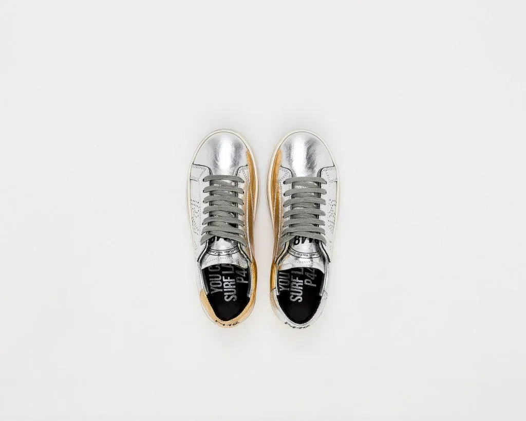 P448 JohnBS Metallic Low Top Sneakers