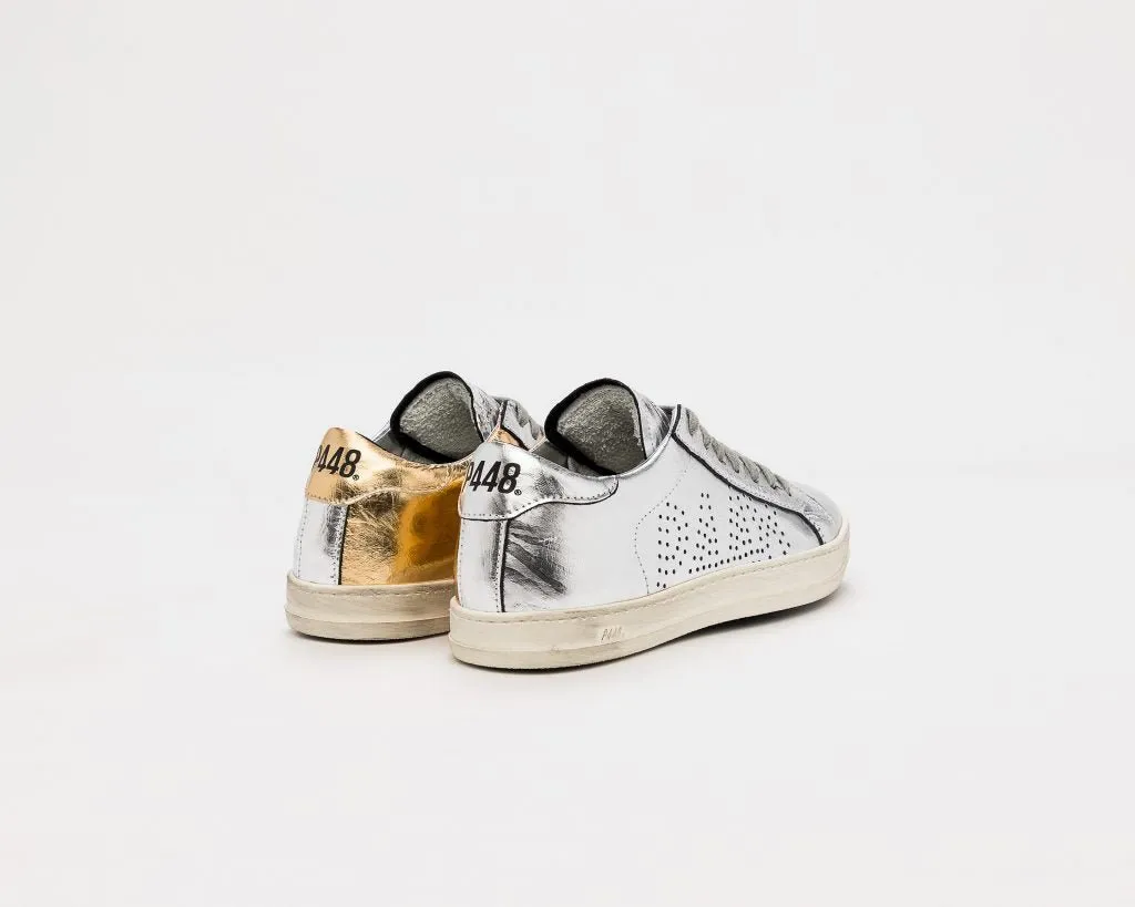 P448 JohnBS Metallic Low Top Sneakers
