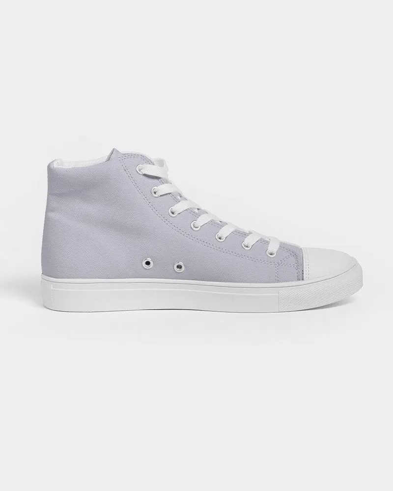 Pale Blue Men's High-top Canvas Sneakers | Men's | Bright Pale Blue | C10M10Y0K0