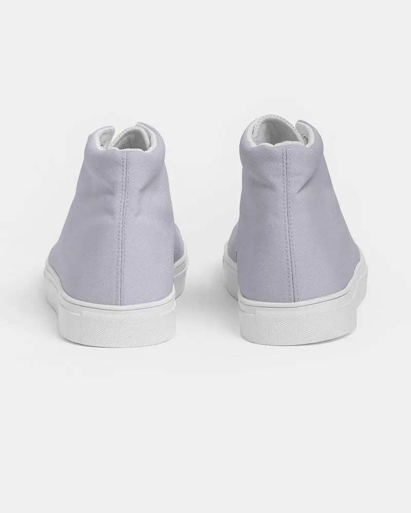 Pale Blue Women's High-top Canvas Sneakers | Women's | Bright Pale Blue | C10M10Y0K0