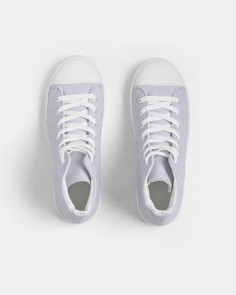 Pale Blue Women's High-top Canvas Sneakers | Women's | Bright Pale Blue | C10M10Y0K0