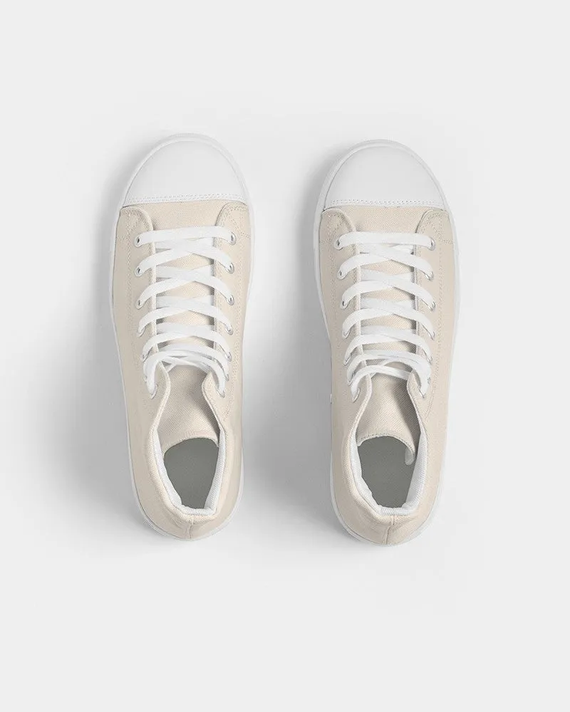 Pale Orange Men's High-top Canvas Sneakers | Men's | Bright Pale Orange | C0M5Y10K0