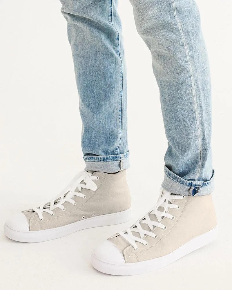 Pale Orange Men's High-top Canvas Sneakers | Men's | Bright Pale Orange | C0M5Y10K0