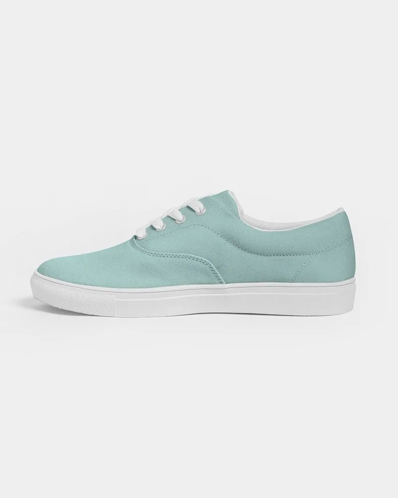 Pale Pastel Blue Cool Green Women's Canvas Sneakers | Women's | Bright Pale Pastel Blue Cool Green | C30M0Y15K0