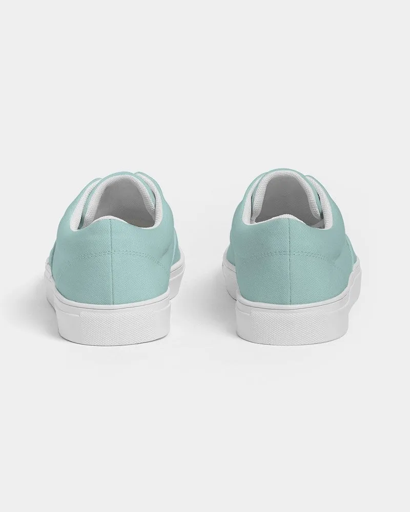Pale Pastel Blue Cool Green Women's Canvas Sneakers | Women's | Bright Pale Pastel Blue Cool Green | C30M0Y15K0