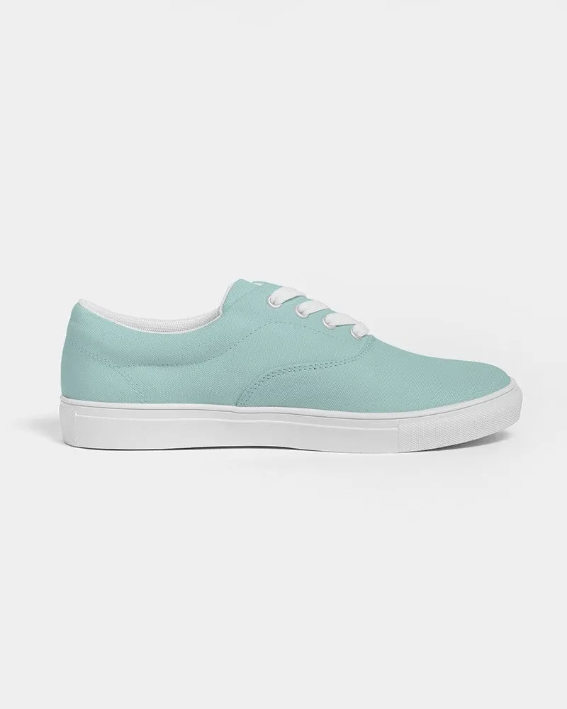 Pale Pastel Blue Cool Green Women's Canvas Sneakers | Women's | Bright Pale Pastel Blue Cool Green | C30M0Y15K0