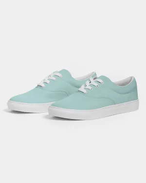 Pale Pastel Blue Cool Green Women's Canvas Sneakers | Women's | Bright Pale Pastel Blue Cool Green | C30M0Y15K0