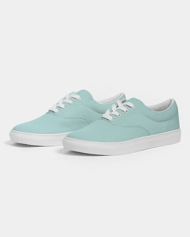 Pale Pastel Blue Cool Green Women's Canvas Sneakers | Women's | Bright Pale Pastel Blue Cool Green | C30M0Y15K0