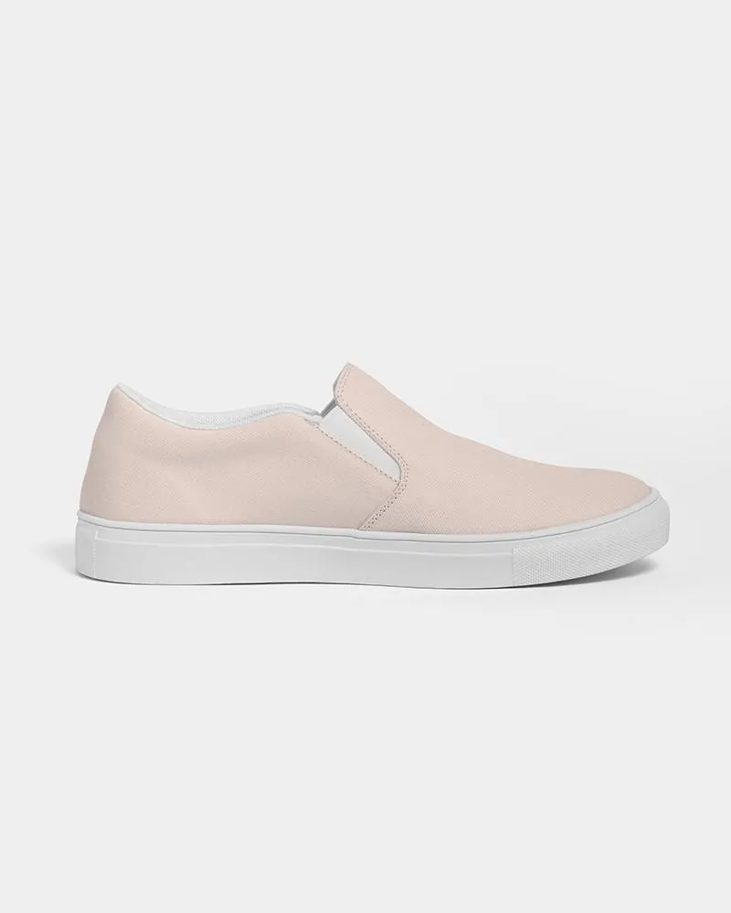 Pale Red Slip-On Canvas Sneakers | Women's | Bright Pale Red | C0M10Y10K0