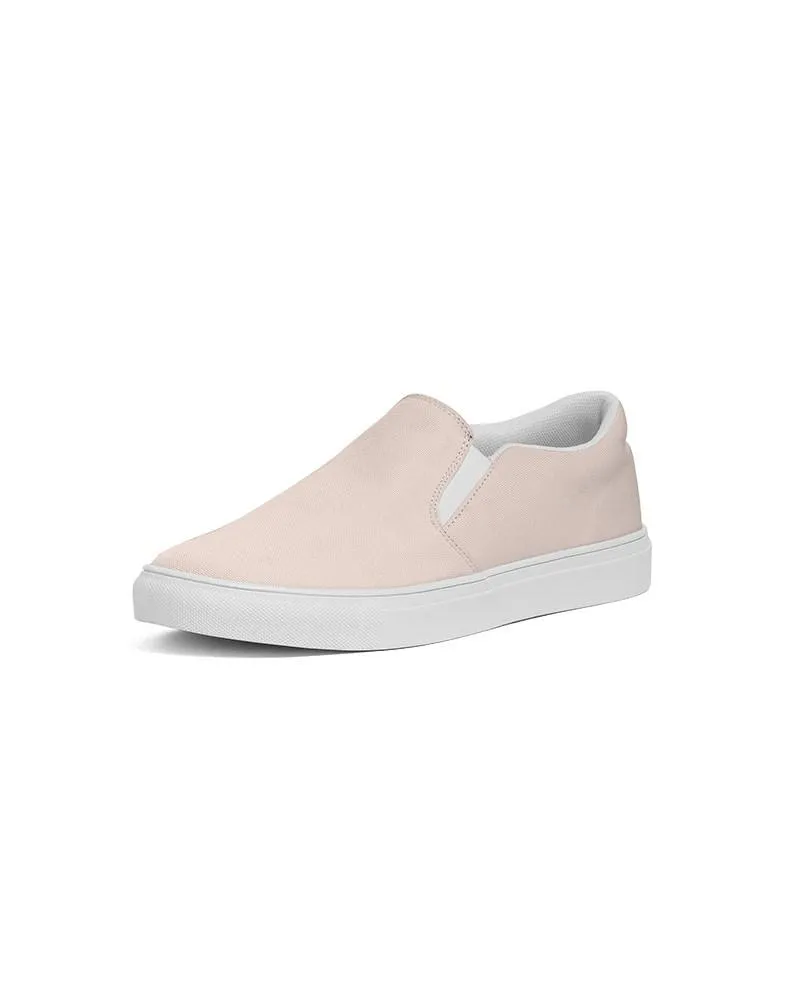 Pale Red Slip-On Canvas Sneakers | Women's | Bright Pale Red | C0M10Y10K0