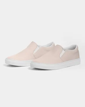 Pale Red Slip-On Canvas Sneakers | Women's | Bright Pale Red | C0M10Y10K0