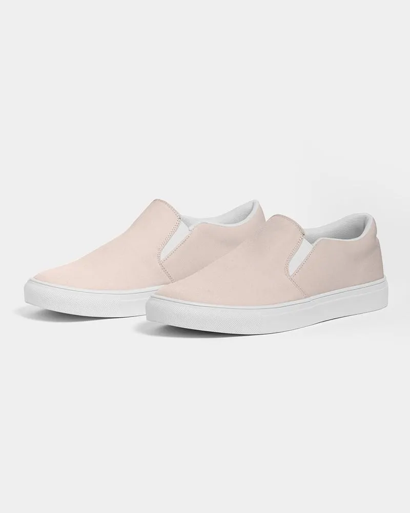 Pale Red Slip-On Canvas Sneakers | Women's | Bright Pale Red | C0M10Y10K0