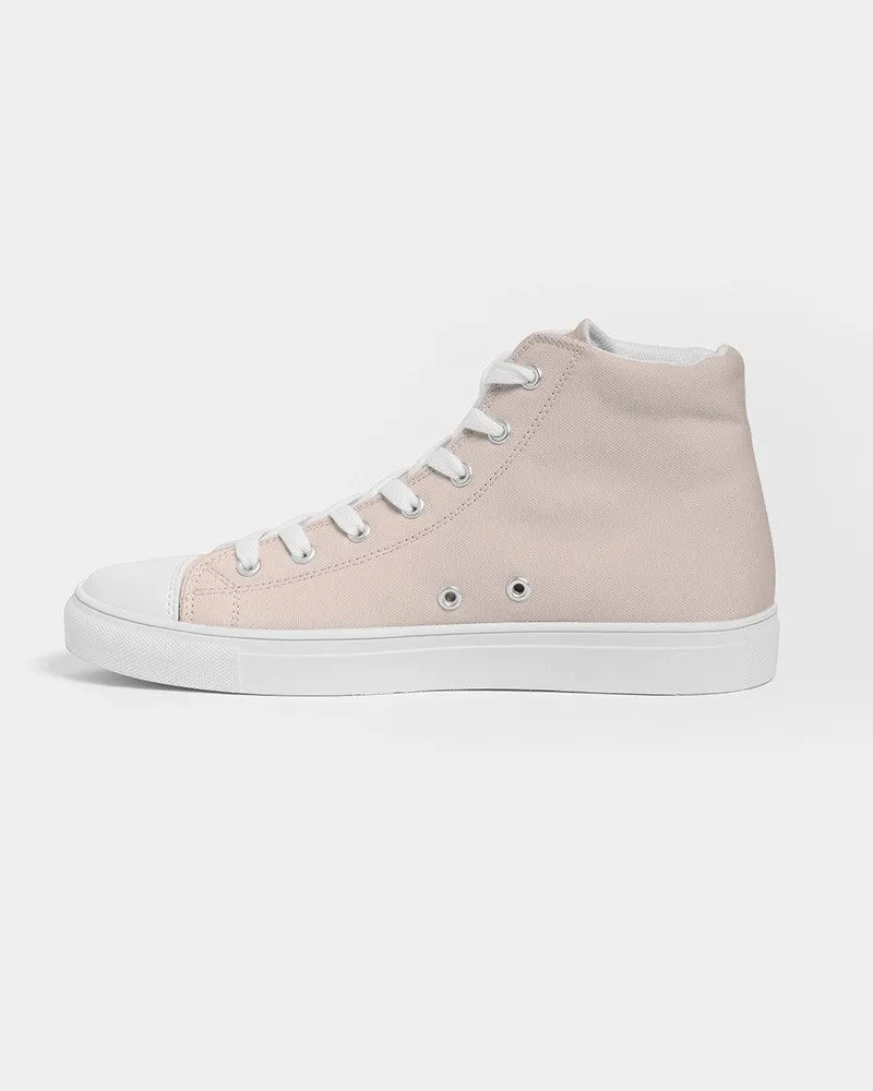Pale Red Women's High-top Canvas Sneakers | Women's | Bright Pale Red | C0M10Y10K0