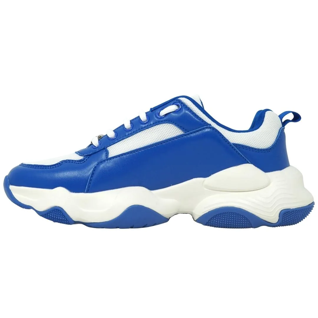 Plein Sport Bold Brand Logo Blue Sneakers