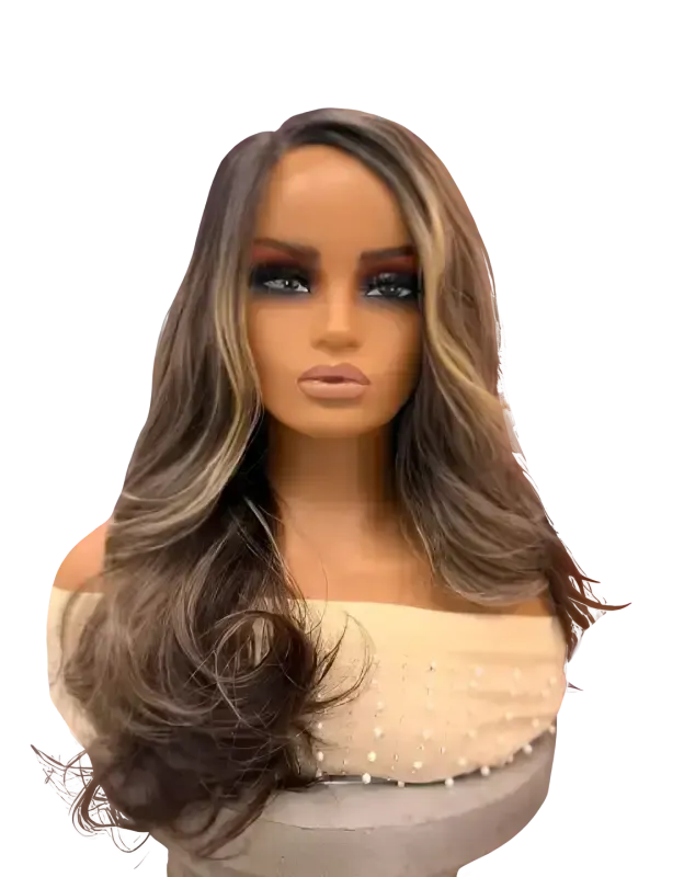 Porscha | Synthetic Long Loose Waves with Layered Cut