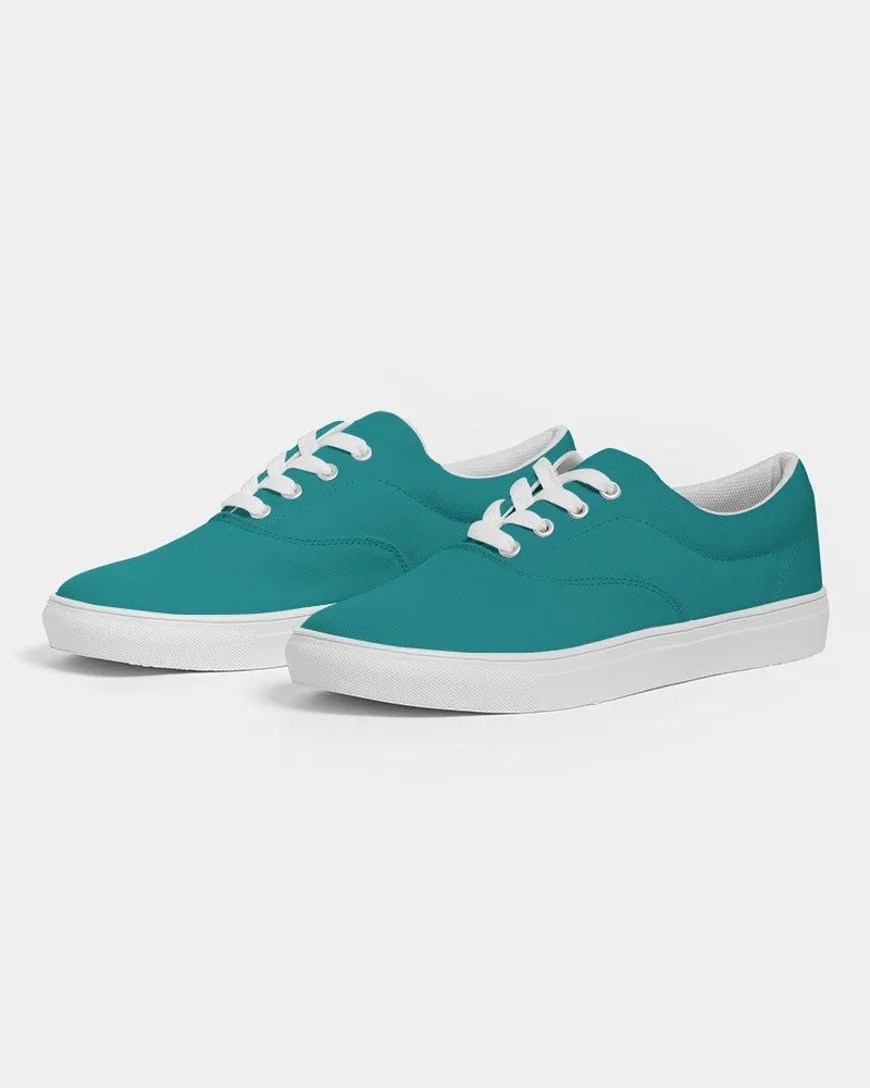 Shaded Blue-Green Canvas Sneakers | Women's | C100M0Y38K30