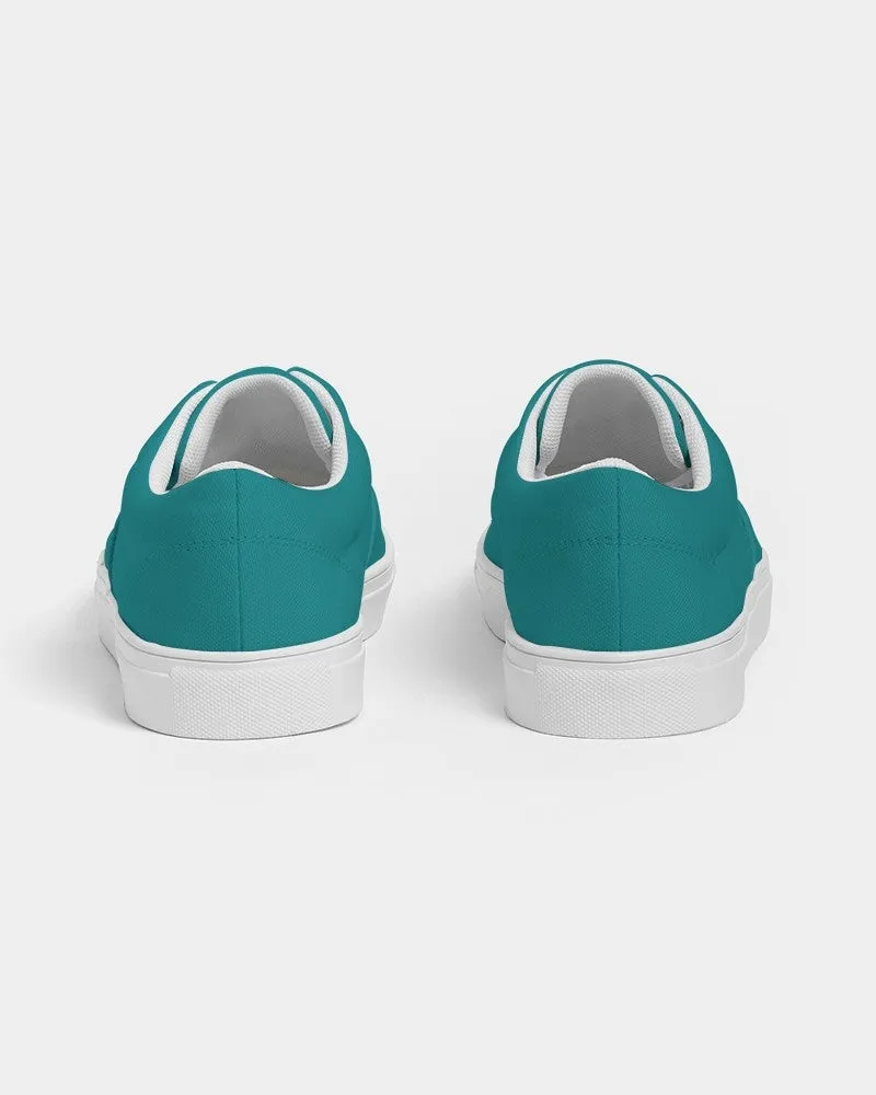 Shaded Blue-Green Canvas Sneakers | Women's | C100M0Y38K30