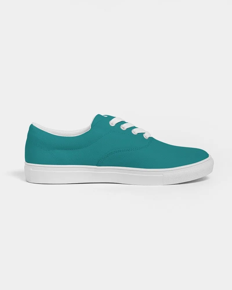 Shaded Blue-Green Canvas Sneakers | Women's | C100M0Y38K30