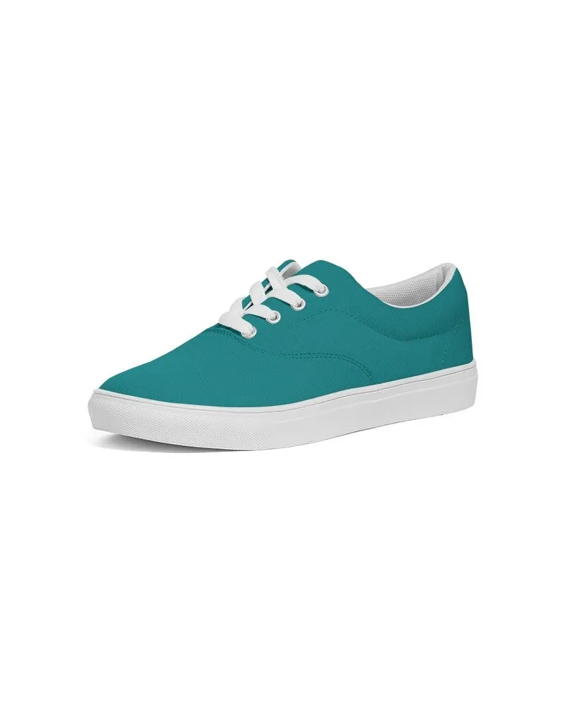Shaded Blue-Green Canvas Sneakers | Women's | C100M0Y38K30