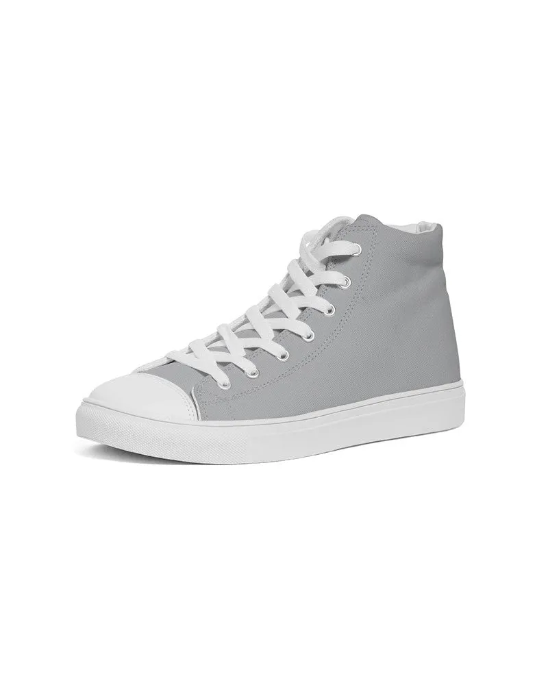 Shaded Pale Gray High-Top Canvas Sneakers | Men's | C0M0Y0K30