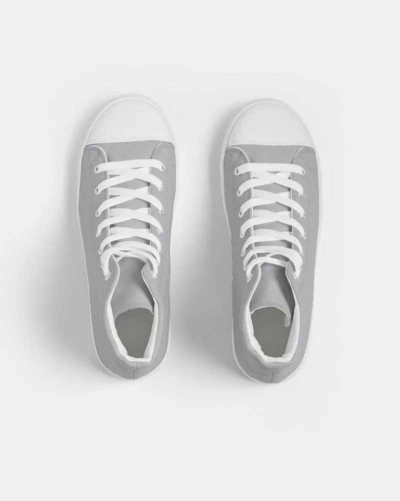 Shaded Pale Gray High-Top Canvas Sneakers | Men's | C0M0Y0K30