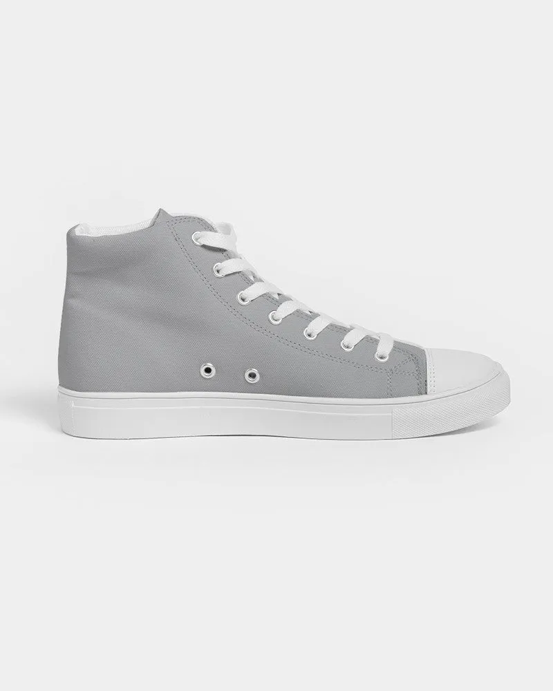 Shaded Pale Gray High-Top Canvas Sneakers | Men's | C0M0Y0K30