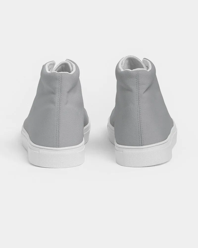 Shaded Pale Gray High-Top Canvas Sneakers | Men's | C0M0Y0K30