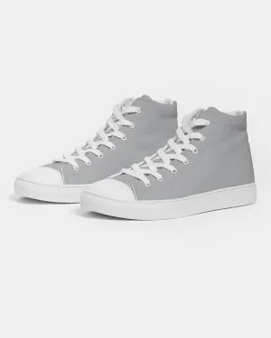 Shaded Pale Gray High-Top Canvas Sneakers | Men's | C0M0Y0K30