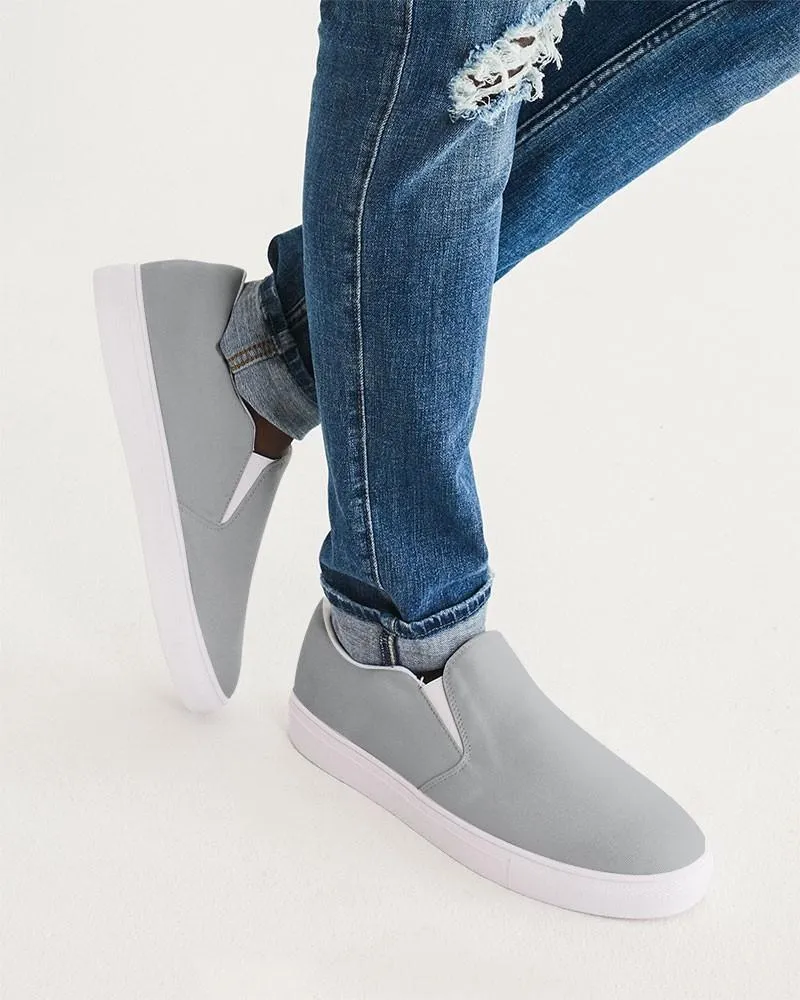 Shaded Pale Gray Slip-On Canvas Sneakers | Men's | C0M0Y0K30