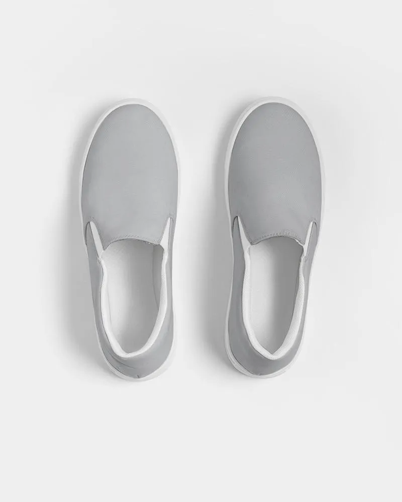Shaded Pale Gray Slip-On Canvas Sneakers | Men's | C0M0Y0K30
