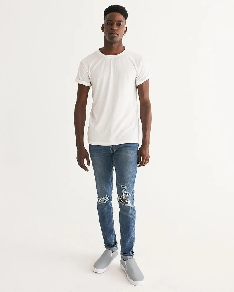 Shaded Pale Gray Slip-On Canvas Sneakers | Men's | C0M0Y0K30