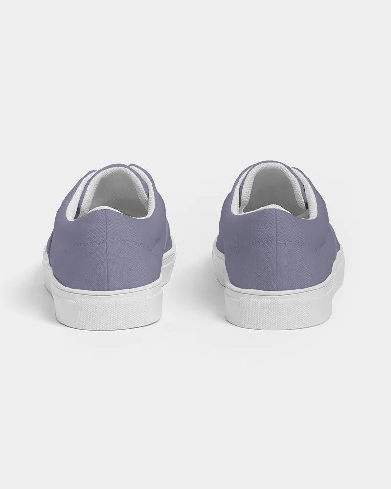Shaded Pale Pastel Blue Gray Canvas Sneakers | Women's | C30M30Y0K30