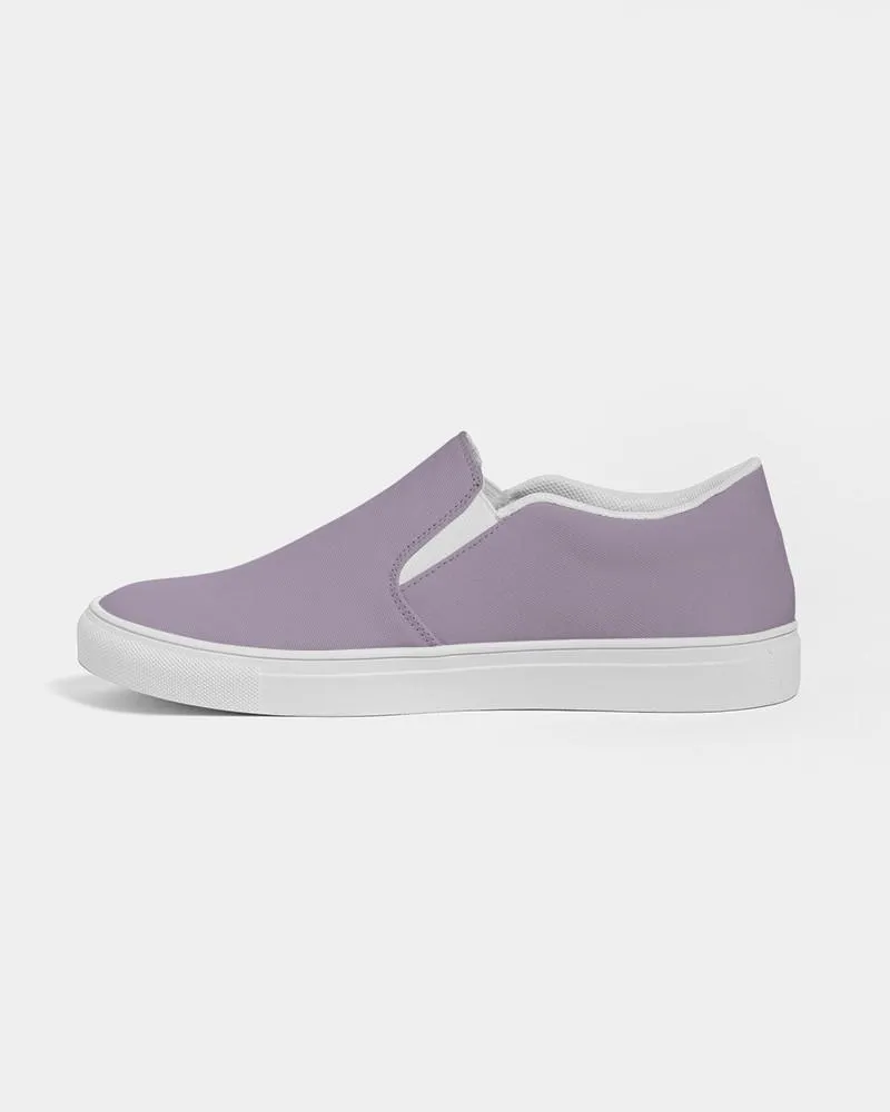 Shaded Pale Pastel Purple Gray Slip-On Canvas Sneakers | Men's | C15M30Y0K30