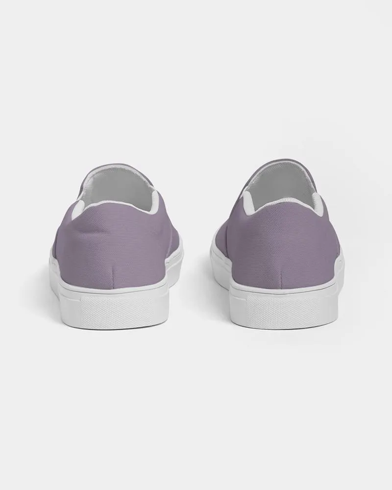 Shaded Pale Pastel Purple Gray Slip-On Canvas Sneakers | Men's | C15M30Y0K30