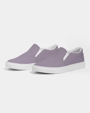 Shaded Pale Pastel Purple Gray Slip-On Canvas Sneakers | Men's | C15M30Y0K30