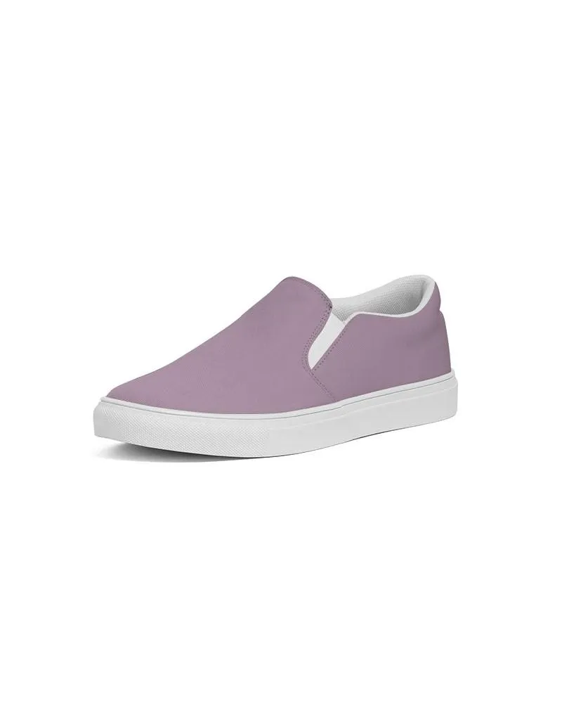 Shaded Pale Pastel Purple Gray Slip-On Canvas Sneakers | Men's | C8M30Y0K30
