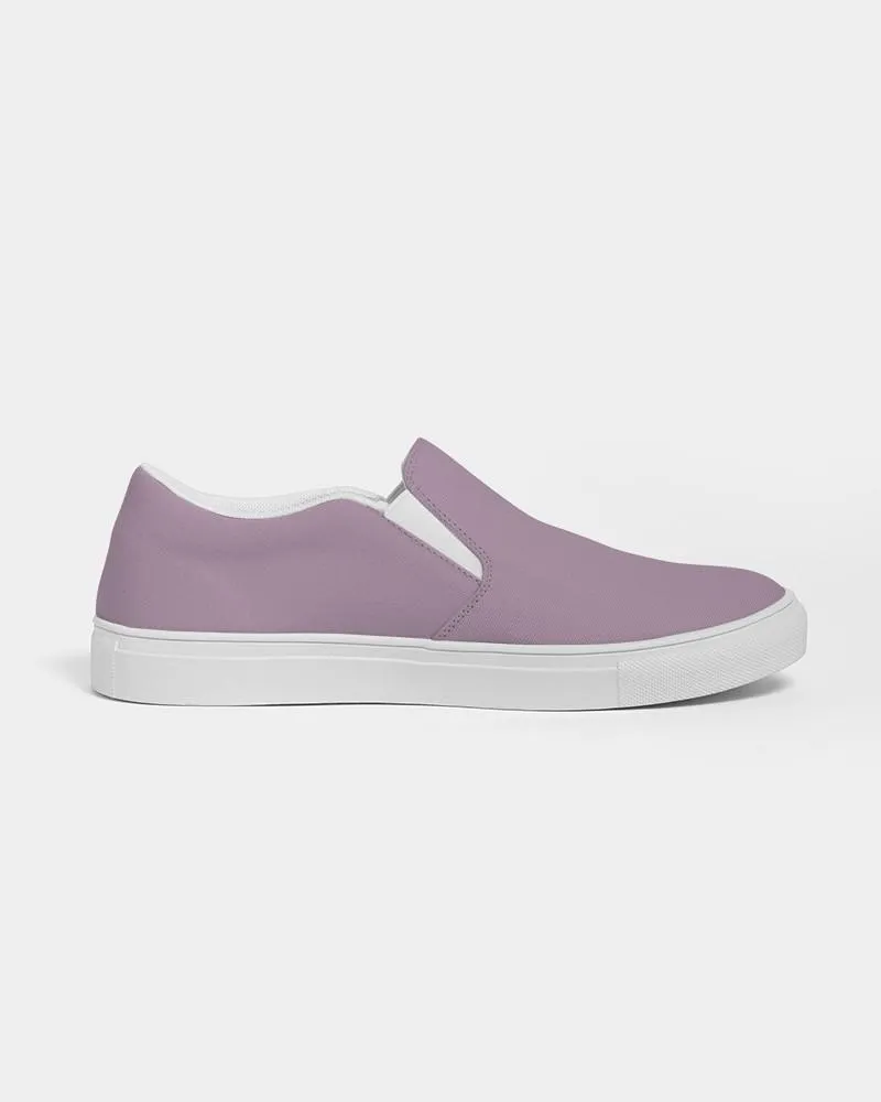 Shaded Pale Pastel Purple Gray Slip-On Canvas Sneakers | Men's | C8M30Y0K30