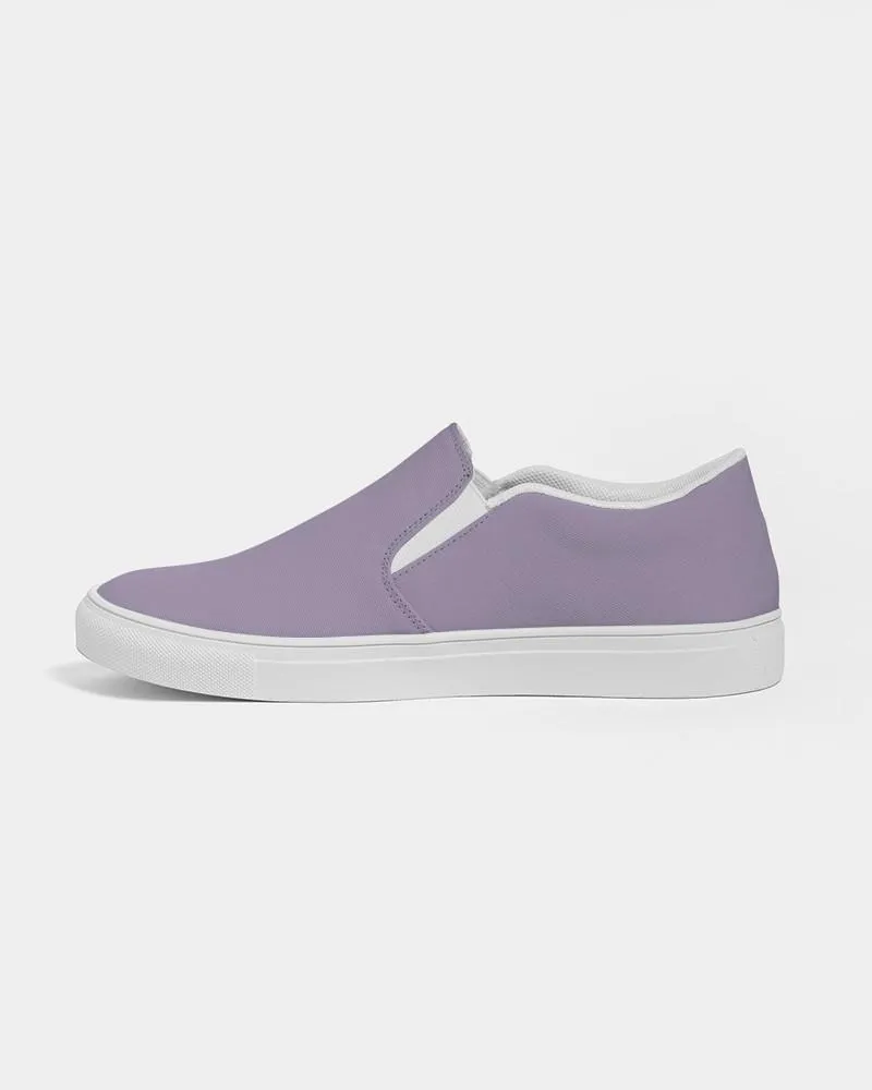 Shaded Pale Pastel Violet Gray Slip-On Canvas Sneakers | Women's | C22M30Y0K30