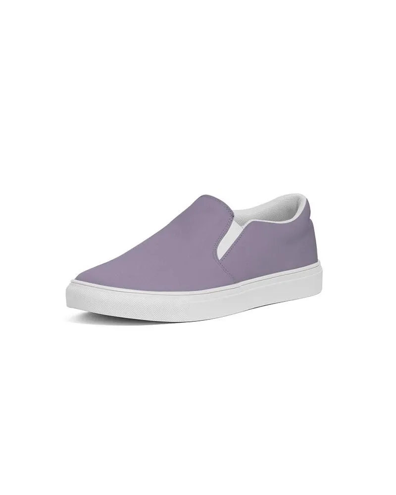 Shaded Pale Pastel Violet Gray Slip-On Canvas Sneakers | Women's | C22M30Y0K30