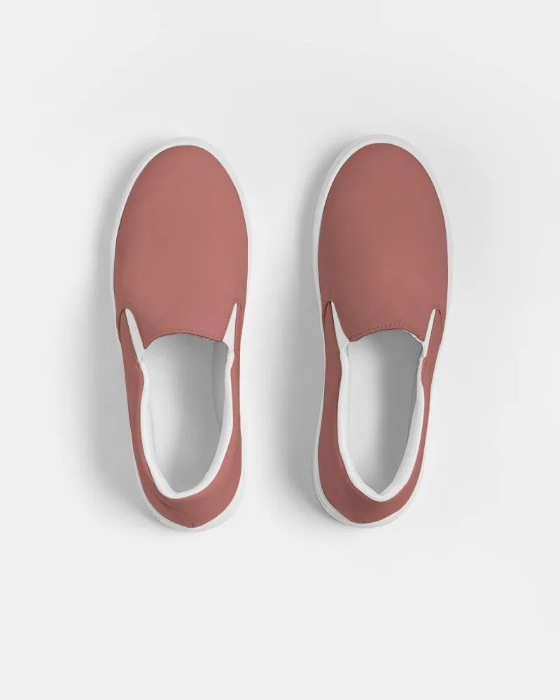 Shaded Pastel Red Slip-On Canvas Sneakers | Women's | C0M60Y45K30