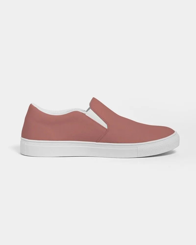 Shaded Pastel Red Slip-On Canvas Sneakers | Women's | C0M60Y45K30