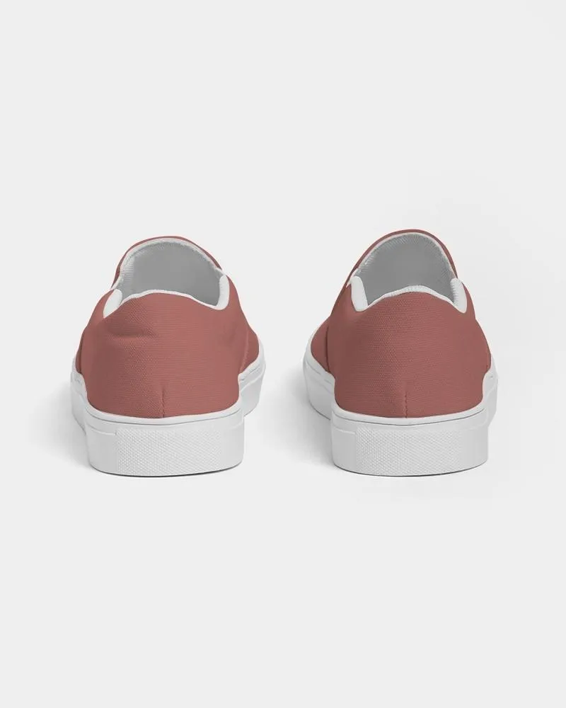 Shaded Pastel Red Slip-On Canvas Sneakers | Women's | C0M60Y45K30