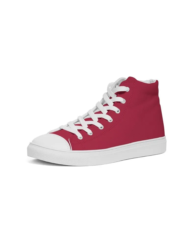 Shaded Red High-Top Canvas Sneakers | Men's | C0M100Y75K30