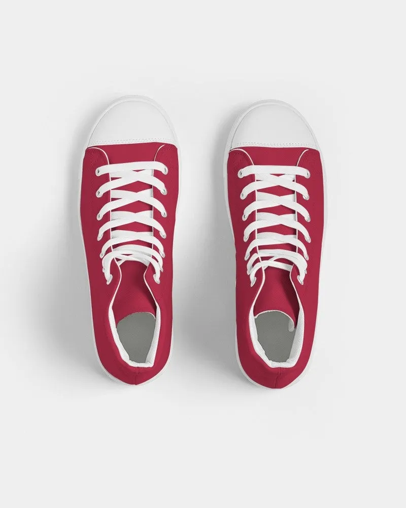 Shaded Red High-Top Canvas Sneakers | Men's | C0M100Y75K30
